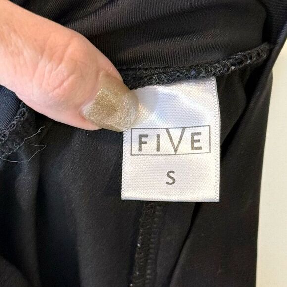 FIVE Dance Wear Nylon Attached Tie Waist Black Jogger Pants Women's Small - Picture 5 of 12